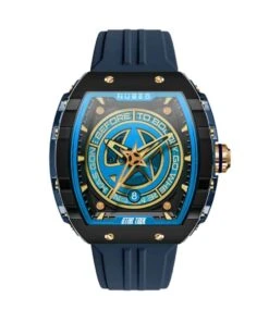 NUBEO WATCH STAR TREK STARFLEET AUTOMATIC WARP BLUE
