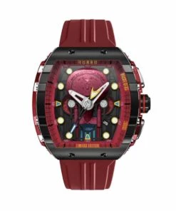 NUBEO WATCH STAR TREK ENTREPRISE D CHRONOGRAPH QUARTZ RED
