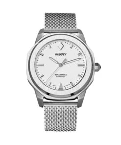 NAPPEY RENAISSANCE STEEL AND WHITE MILANESE