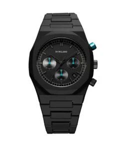 D1 MILANO WATCH POLYCHRONO CHARACOAL BLACK