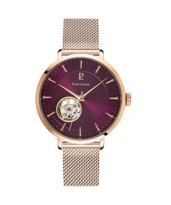 PIERRE LANNIER AUTOMATIC MILANESE MESH ROSE GOLD