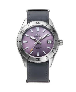 ORIENT WATCH MECHANICAL SPORT GRAY LEATHER