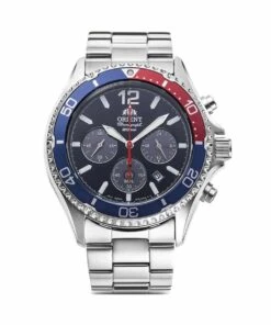 ORIENT MAKO LIGHT CHARGED CHRONOGRAPH BLUE RED