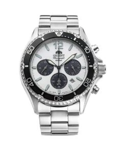 ORIENT MAKO LIGHT CHARGED CHRONOGRAPH WHITE