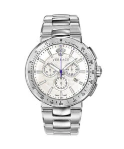 VERSACE SILVER GRAY CHRONOGRAPH