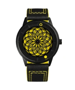 HUMISM WATCH KATO HELIOS YELLOW KINETIC ART