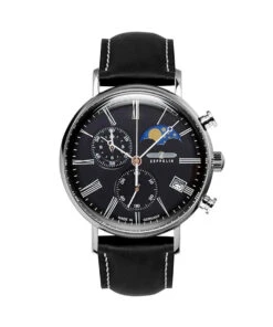 ZEPPELIN LZ120 ROME MOON PHASE BLACK WATCH