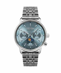 ZEPPELIN LZ14 MARINE LADY MOON PHASE BLUE STEEL