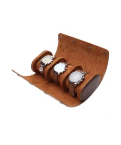 DUVERNET – 3 SLOT WATCH ROLL HAVANA